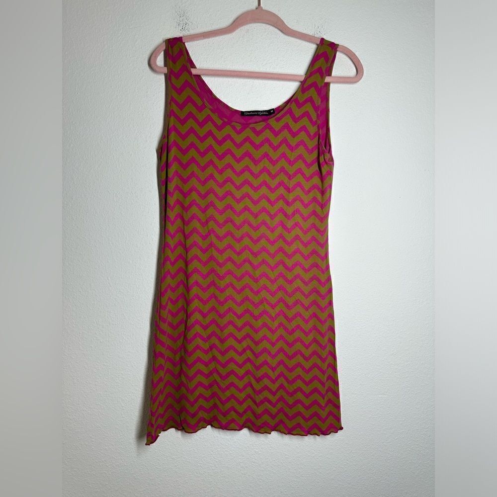 Goodrun Sjoden Organic Cotton Dress Womens Size M Pink Golden